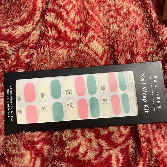 2/$20 Rae Dunn Nail Wraps PEACE HTF NWT - Picture 2 of 4